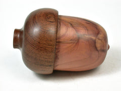LV-2943 Wooden Acorn Jewelry, Ring Box, Pill Box from Red Cedar & Tamboti-SCREW CAP