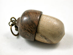LV-3124 Tree of Heaven & Pollyanna Burl Acorn Box, Pill Holder, Compartment Pendant-SCREW CAP