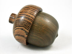 LV-2974 Verawood & Bocote Wooden Acorn Trinket Box, Engagement Ring Box-SCREW CAP