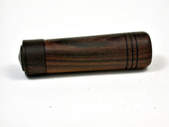 LV-2609 Texas Ebony & Mun Ebony Slim Box, Toothpick Holder, Needle Case-SCREW CAP