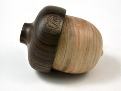 LV-2672 Port Orford Cedar & Kou Acorn Jewelry, Ring Box, Pill Box-SCREW CAP