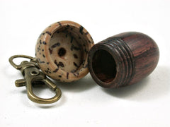 LV-3003 Camatillo & Yolillo Palm Nut Acorn Box, Pill Holder, Compartment Pendant-SCREW CAP