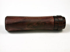 LV-2679 Sal Burl & Ironwood Slim Box, Toothpick Holder, Needle Case-SCREW CAP