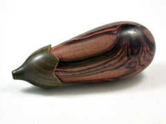 LV-2632 Eggplant Threaded Box, Needle Case, Jewelry Box from Camatillo & Verawood-SCREW CAP