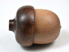 LV-3033 Hawaii Sandalwood & Tamboti Acorn Wooden Pill Holder, Ring Box, -SCREW CAP
