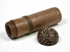 LV-2608 Cork Oak & Betelnut Slim Box, Toothpick Holder, Needle Case-SCREW CAP