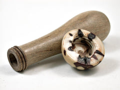 Reserved for Tammy: LV-3154 African Celtis & Raphia Palm Nut Mushroom Needlecase-THREADED