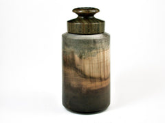 LV-2726 Rainbow Tulip Poplar & Verawood Threaded Tall Box, Urn--Screw-on Cap