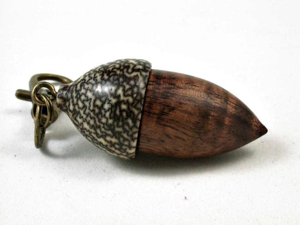 LV-2717 Curly Koa & Betelnut Acorn Pendant Box-SCREW CAP