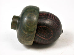 LV-2748 Camatillo Rosewood & Verawood Acorn Jewelry, Ring Box, Pill Box-SCREW CAP