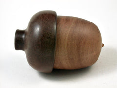 LV-2673 Hawaiian Sandalwood & Ohia Acorn Jewelry, Ring Box, Pill Box-SCREW CAP