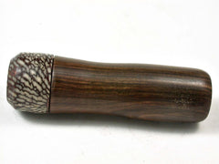 LV-3047 Lignum Vitae & Betelnut Slim Pill Box, Toothpick Holder, Needle Case-SCREW CAP