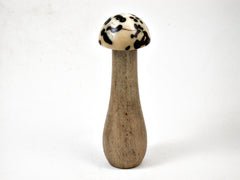 Reserved for Tammy: LV-3154 African Celtis & Raphia Palm Nut Mushroom Needlecase-THREADED