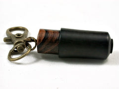 LV-3007 African Blackwood & Ironwood Pendant Box, Pill Holder, Prayer Box-SCREW CAP