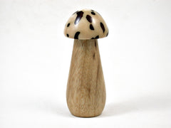 LV-3149 Persimmon & Raphia Palm Nut Mushroom Box-THREADED