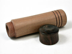 LV-2677 Sandalwood & Ebony Slim Box, Toothpick Holder, Needle Case-SCREW CAP