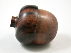 LV-3143  Hawaii Sandalwood & Arizona Ironwood  Acorn Pill Box, Jewelry, Engagement Ring Box-SCREW CAP