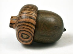 LV-2863 Verawood & Bocote Acorn Jewelry, Ring Box, Pill Box-SCREW CAP