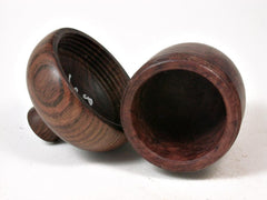 LV-2728 Red Mallee Burl & Chechen Acorn Jewelry, Ring Box, Pill Box-SCREW CAP