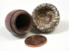 LV-2947 Acorn Pendant Box, Cremation Jewelry from Purpleheart & Betel Nut-SCREW CAP