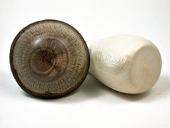 LV-2952 Holly & Live Oak Wooden Mushroom Trinket Box, Pill, Jewelry Box-THREADED