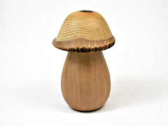 LV-2881 Ivorywood & Wisteria Threaded Wooden Mushroom Box