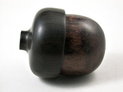 LV-3158 Lanceolaria & Ebony Acorn Pill Box, Jewelry, Engagement Ring Box-SCREW CAP