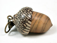 LV-2920 Acorn Pendant Box, Pill Fob Chinese Pistachio & Betelnut-SCREW CAP