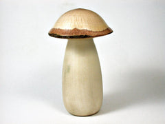 LV-2694 Holly & Live Oak Wooden Mushroom Trinket Box, Pill, Jewelry Box-SCREW CAP