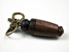 LV-3041 East Indie Rosewood & Camatillo Pendant Bead, Secret Compartment, Barrel Bead-SCREW CAP