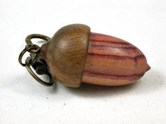 LV-2696 Acorn Pendant Box, Charm, Pill Holder from Masur Birch & Betelnut-SCREW CAP