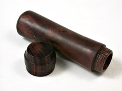 LV-2679 Sal Burl & Ironwood Slim Box, Toothpick Holder, Needle Case-SCREW CAP