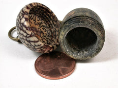 LV-2928 Acorn Pendant Box, Pill Fob from Buckeye Burl & Betel Nut-SCREW CAP