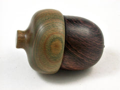 LV-2960 Camatillo & Vera Wooden Acorn Ring Box, Keepsake, Jewelry Box-SCREW CAP