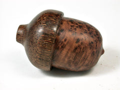 LV-2751 Thuya Burl & Red Palm Acorn Jewelry Box, Pill Box, Trinket Box-SCREW CAP