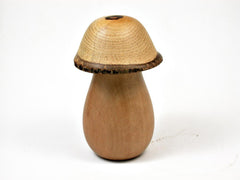 LV-2881 Ivorywood & Wisteria Threaded Wooden Mushroom Box
