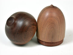 LV-2945 Wooden Acorn Jewelry, Ring Box, Pill Box from Sandalwood & Tamboti-SCREW CAP