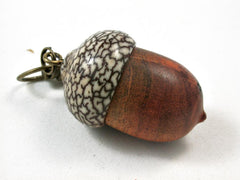 LV-2621 Pernambuco & Betelnut Acorn Pendant Box,Bag Charm, Keychain-SCREW CAP