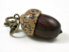 LV-3003 Camatillo & Yolillo Palm Nut Acorn Box, Pill Holder, Compartment Pendant-SCREW CAP