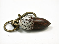 LV-2661 Desert Ironwood & Manila Palm Nut Pendant Acorn, Charm, Secret Compartment, Cremation Jewelry -SCREW CAP