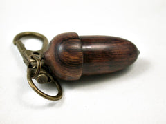LV-3070 Snakewood & Ironwood Acorn Box, Pill Holder, Compartment Pendant-SCREW CAP