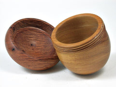 LV-2745 Argentine Osage & Sheoak Acorn Jewelry, Ring Box, Pill Box-SCREW CAP