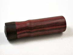 LV-2616 Tulipwood & Brown Ebony Slim Pill Box, Toothpick Holder, Needle Case-SCREW CAP