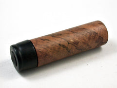 LV-2605 Figured Koa with Ebony Wooden Slim Box, Toothpick Holder, Needle Case-SCREW CAP