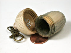 LV-2720 California Buckeye & Live Oak Acorn Pendant Box, Bag Charm, Keychain-SCREW CAP