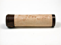 LV-2650 Birdseye Maple & Patridgewood Slim Box, Toothpick Holder, Needle Case-SCREW CAP