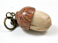 LV-3013 Masur Birch & Hala Acorn Box, Pill Holder, Secret Compartment Pendant-SCREW CAP