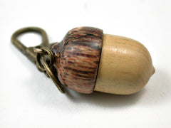LV-3036 Lignum Sapwood & Hala Acorn Box, Pill Holder, Compartment Pendant-SCREW CAP