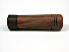 LV-2609 Texas Ebony & Mun Ebony Slim Box, Toothpick Holder, Needle Case-SCREW CAP