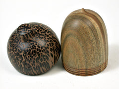 LV-2944 Wooden Acorn Jewelry, Ring Box, Pill Box from Verawood & Black Palm-SCREW CAP